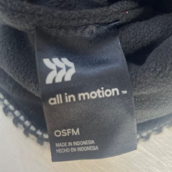 All In Motion Striped Beanie Hat One Size Fleece Lined Warm Winter - Picture 4 of 6